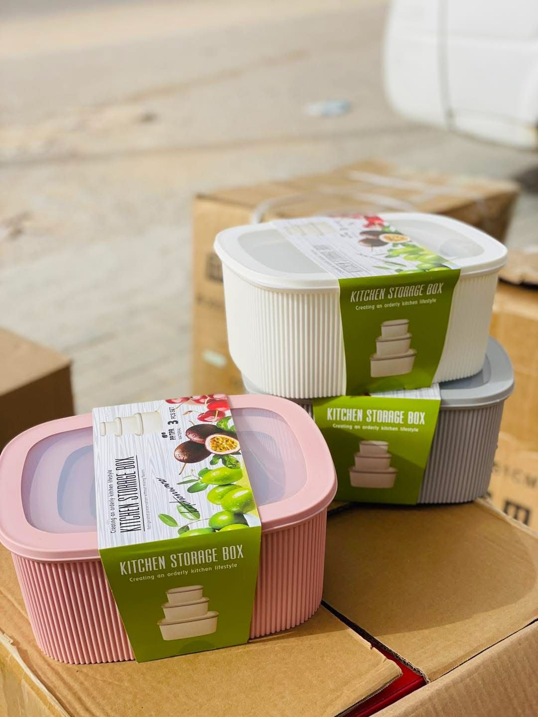 Imported 3pcs Premium Quality Food Storage Box