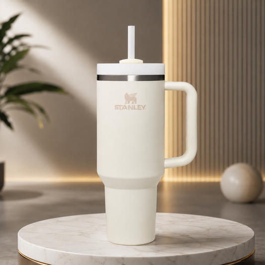Stanley Quencher 40oz Tumbler Cream White