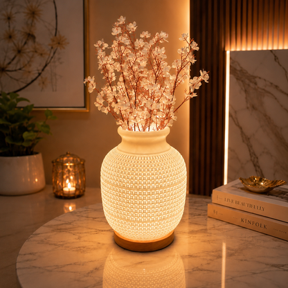 Electric Casa Bloom Vase Table Lamp (3 Light Color Modes)