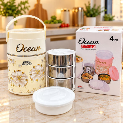 Ocean 3 Layer Stainless Steel LunchBox