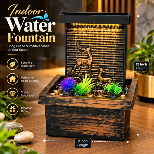Water Decorative Fountain (Height 10 To 11 Inches)