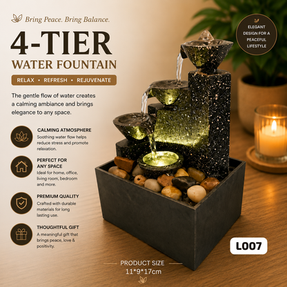 Mini Decorative Indoor Water Fountain (Height 5 To 6 Inches)