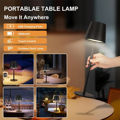 Cordless Rechargeable Table Desk Lamp