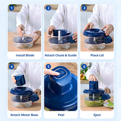 Automatic Rechargeable Vegetable and Fruit Peeling Machine