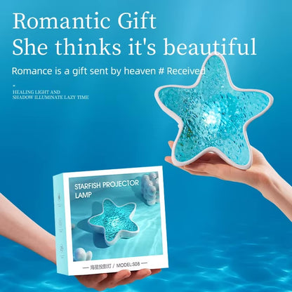 LED Starfish Galaxy Night Light – Dreamy Sky Projector