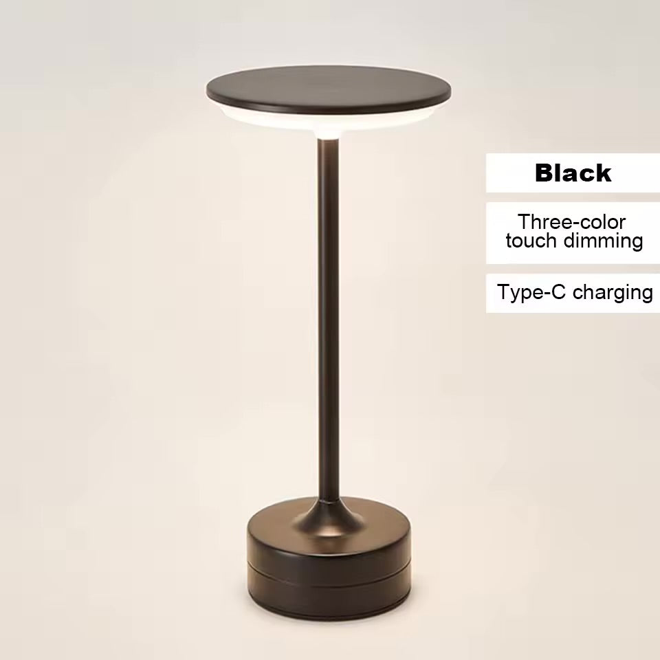 Premium Luxury Metal Touch Rechargeable Lamp