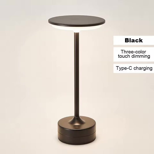 Premium Luxury Metal Touch Rechargeable Lamp