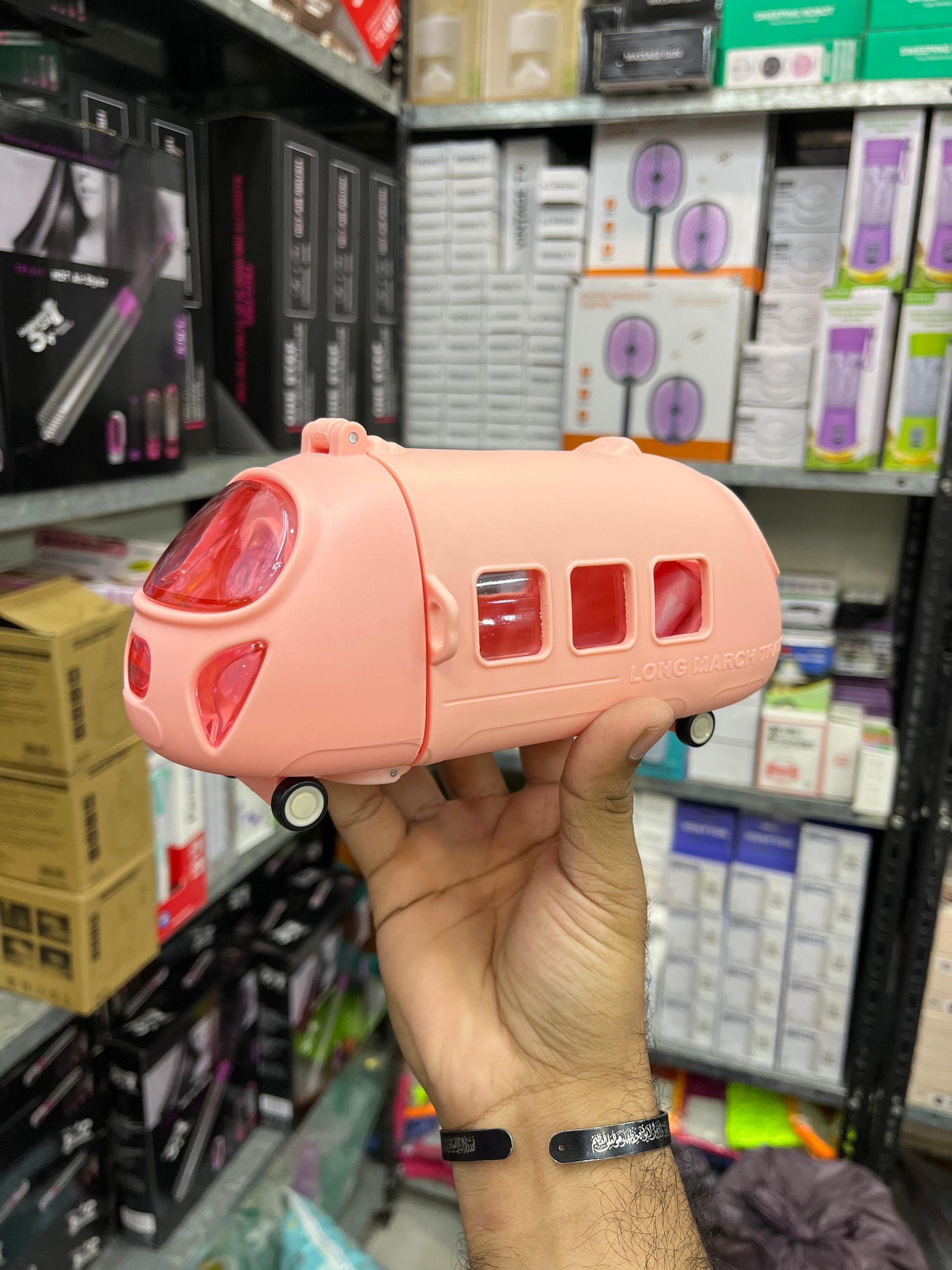 New 2025 Bus Water Bottle For Kids With Strap, Sipper & Straw