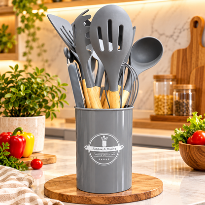 12pcs Nonstick Slicon Kitchen Utensil Set