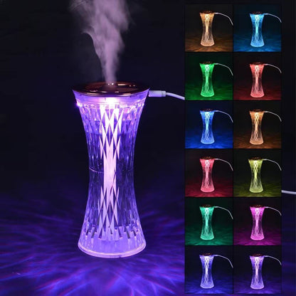 Crystal Lamp Air Humidifier, 2 In 1 Crystal Humidifier