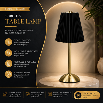 Retro Thin Rechargeable Table Desk Lamp