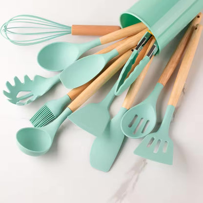 12pcs Nonstick Slicon Kitchen Utensil Set
