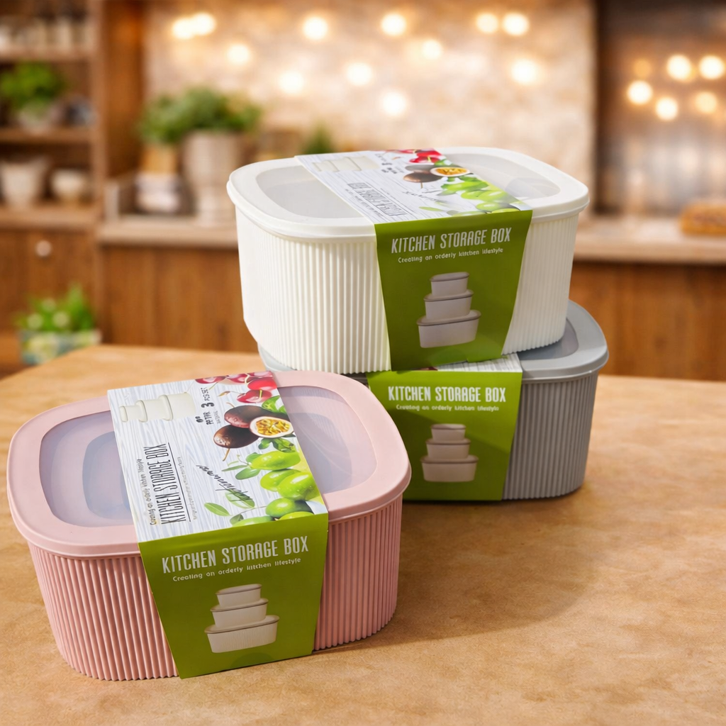 Imported 3pcs Premium Quality Food Storage Box