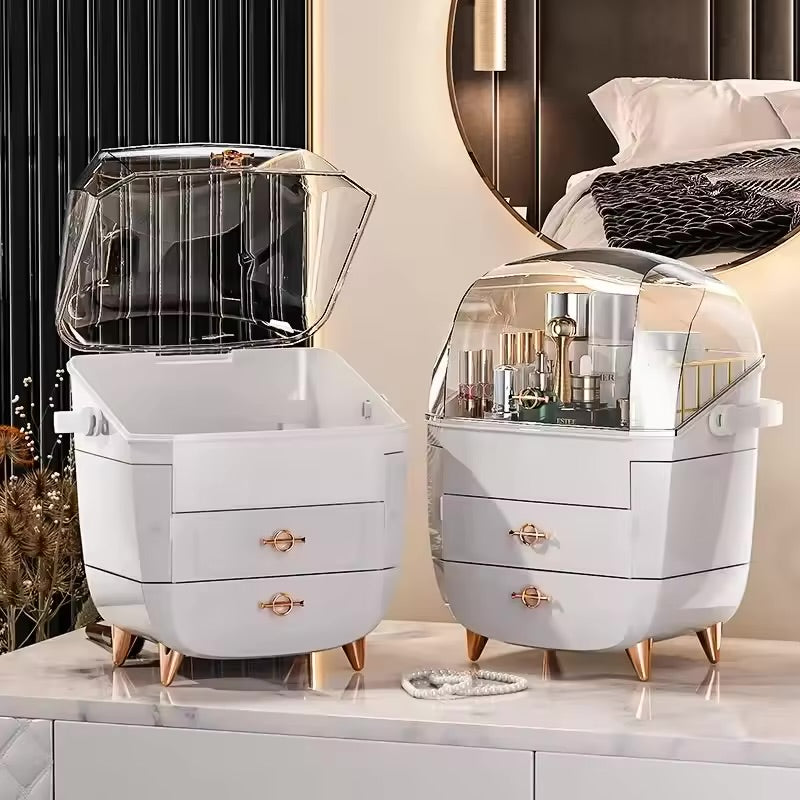 Large Capacity Cosmetic Storage Box & Vanity Organzier
