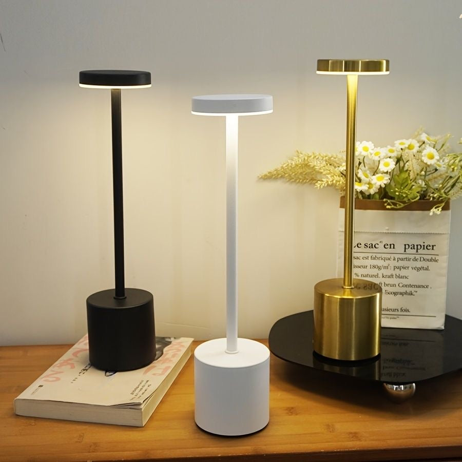 Metal Touch Sensor Rechargeable LED Table Lamp