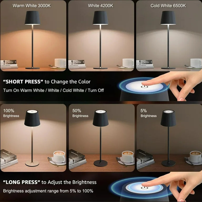 Cordless Rechargeable Table Desk Lamp