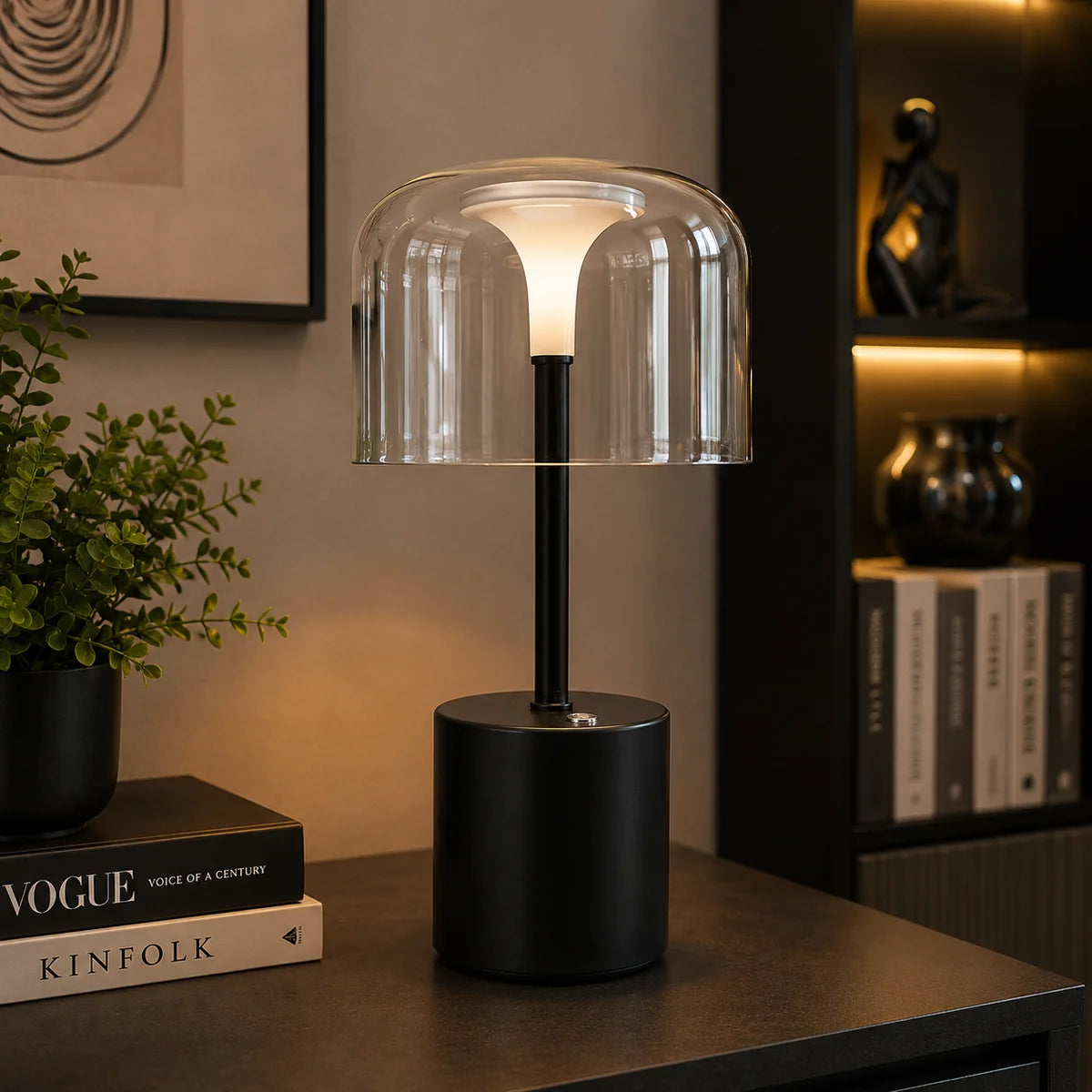 Rechargeable Small Size Nova Table Lamp (3 Light Color Modes)