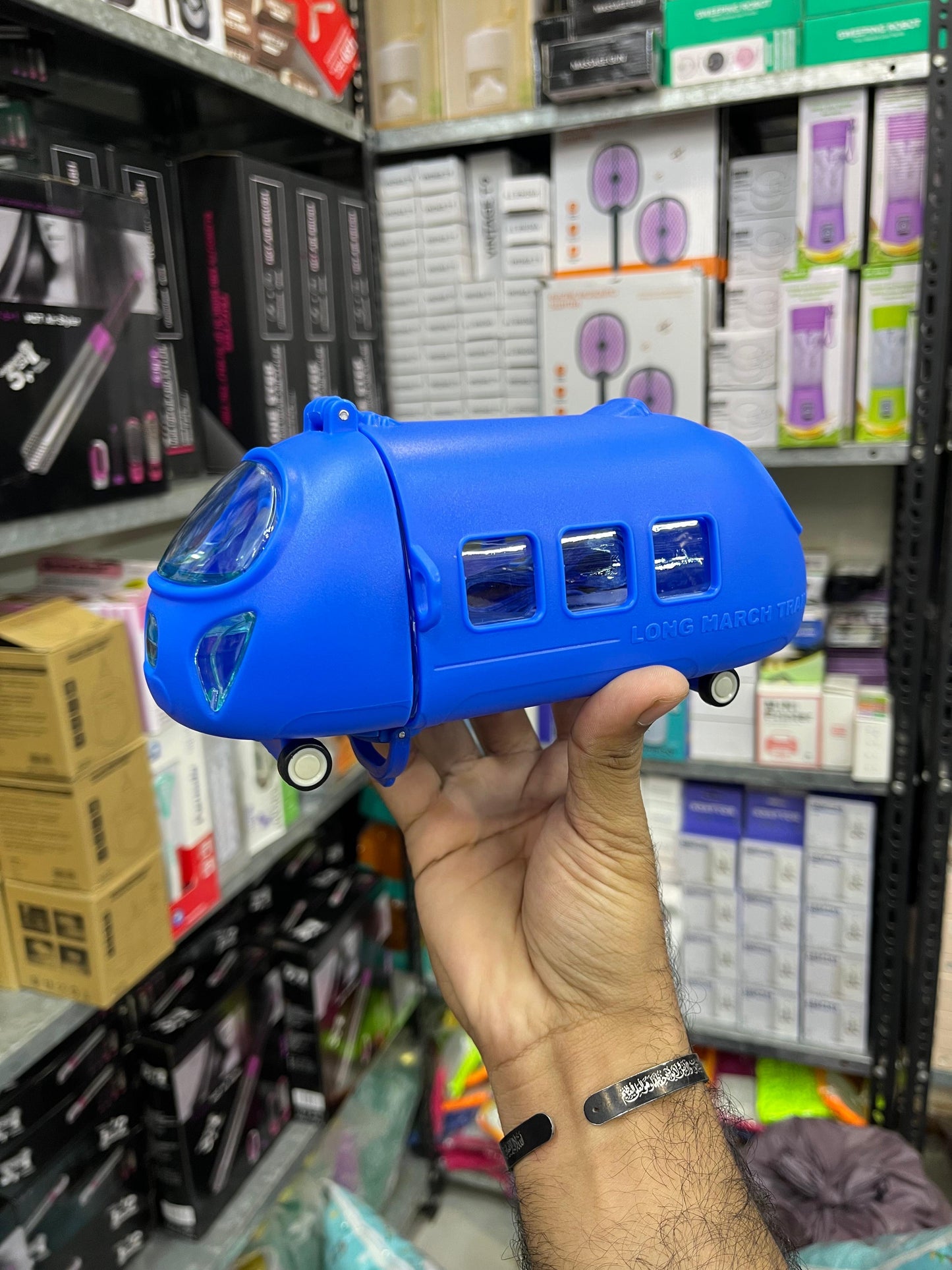 New 2025 Bus Water Bottle For Kids With Strap, Sipper & Straw