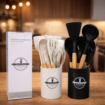 12pcs Nonstick Slicon Kitchen Utensil Set