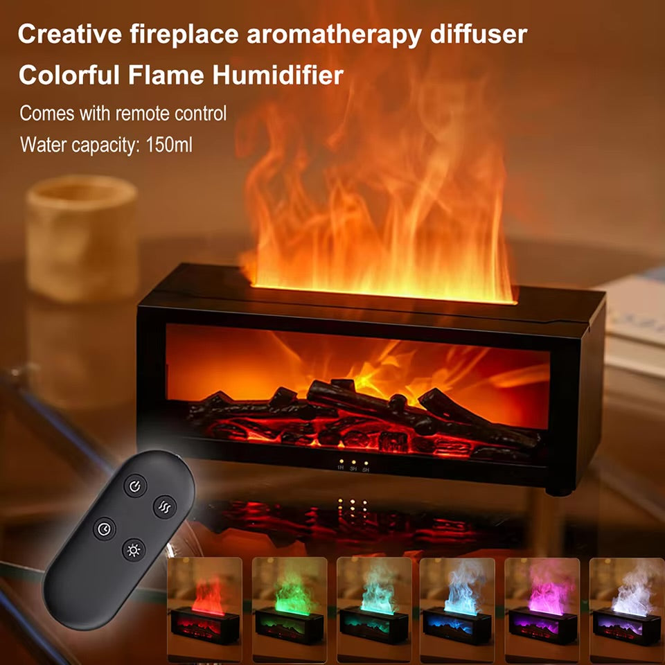 Flame Design Aroma Humidifier– Led Ambient Light