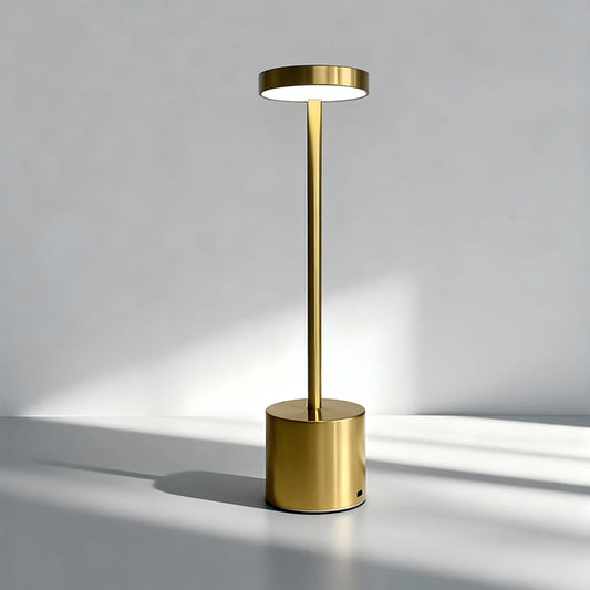 (Very Minor Defective)Sale Offer Touch Rechargeable Lamp Gold