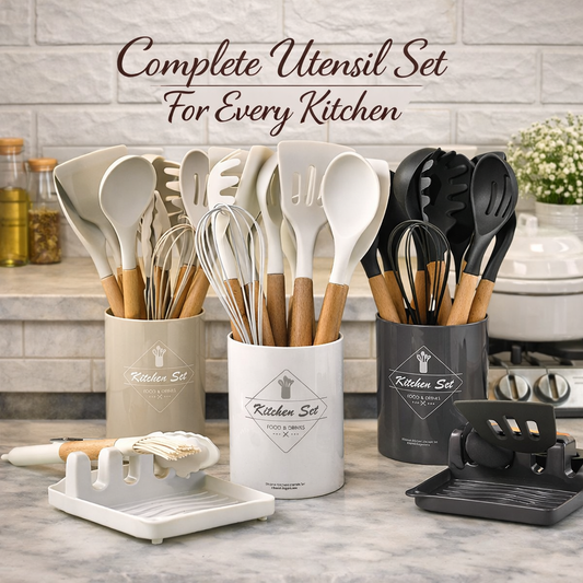12pcs Nonstick Slicon Kitchen Utensil Set