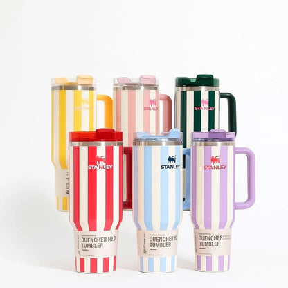 Stanley Quencher 40OZ CornFlower Cabana Gloss Tumbler
