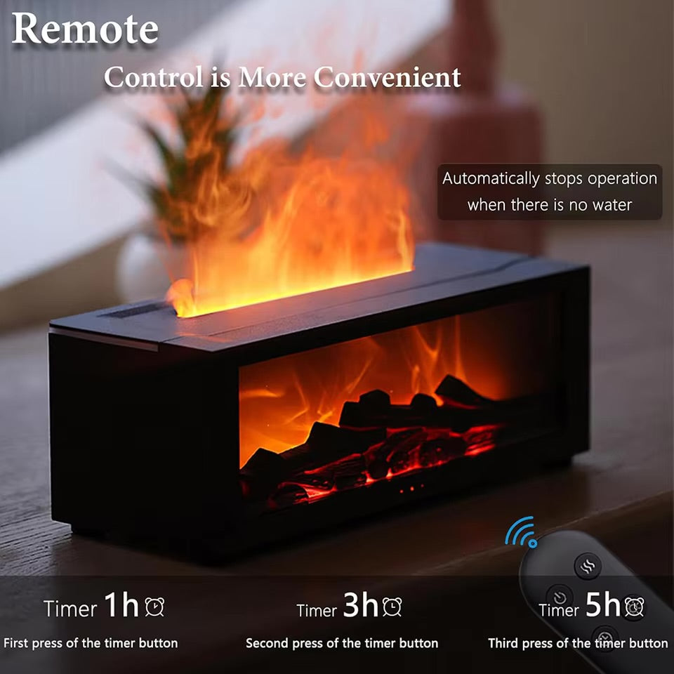 Flame Design Aroma Humidifier– Led Ambient Light