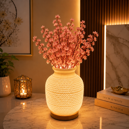 Electric Casa Bloom Vase Table Lamp (3 Light Color Modes)