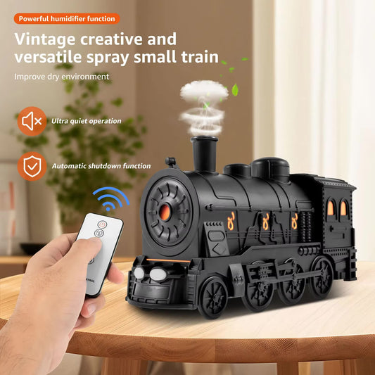 Train Humidifier with LED Aroma Diffusor Atomizer