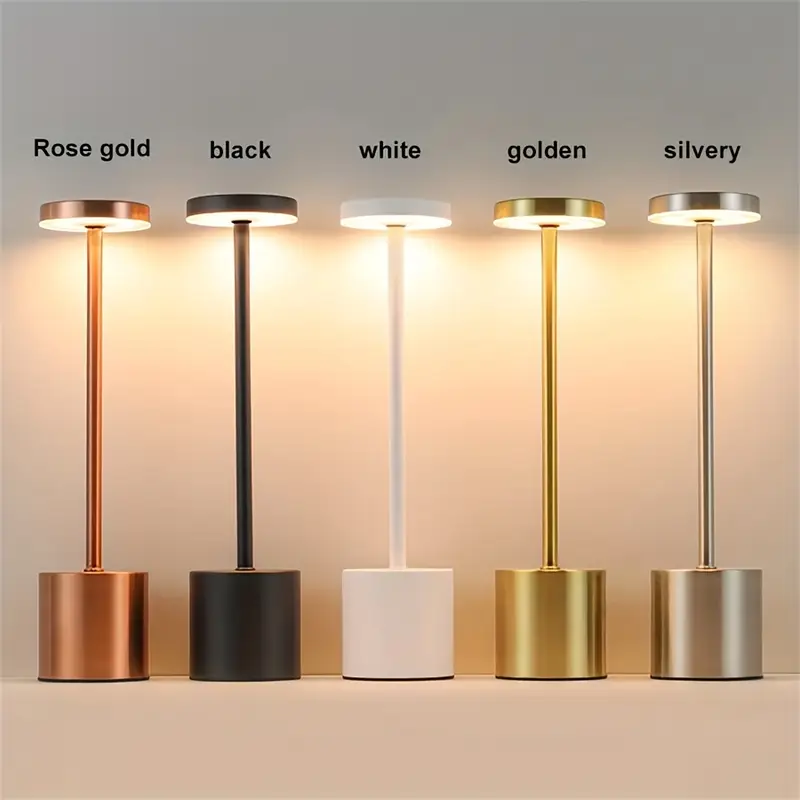 Metal Touch Sensor Rechargeable LED Table Lamp