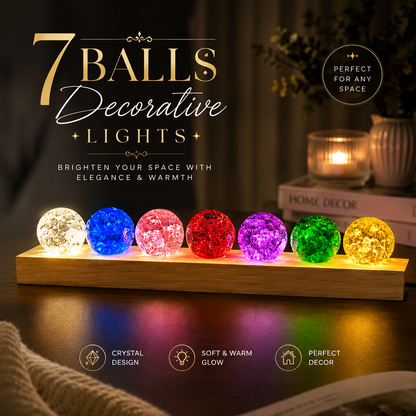 7 LED Crystal Ball – Decorative Light for Home & Gifts