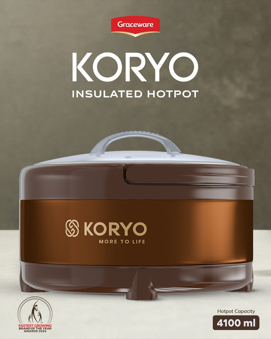 Koryo Hotpot Large With Glass Lid (4100ml)