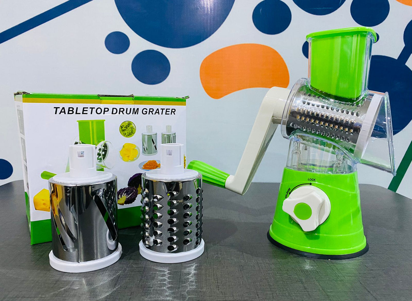 3 In 1 Vegetable Table Top Drum