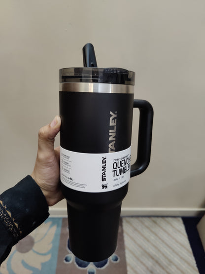 Stanley 1200ML Tumbler Flip Straw Black-HR