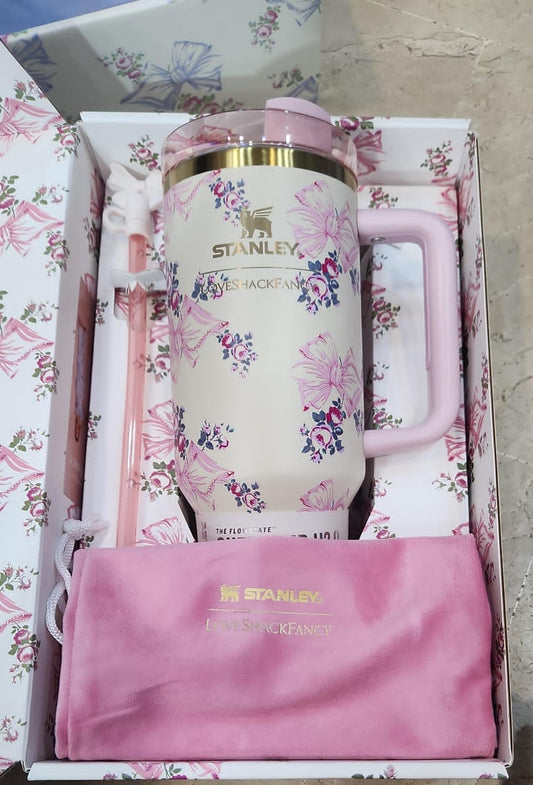 Stanley X 40OZ Tumbler Love Shack Rose Pink With GiftBox