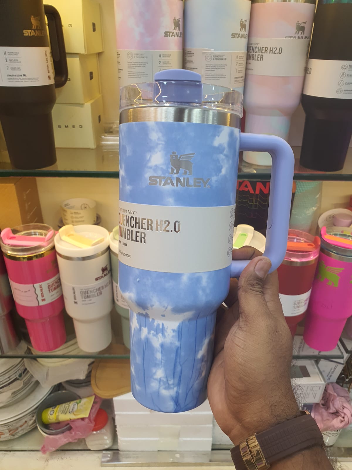 Stanley Quencher 40OZ Tumbler Sky Blue