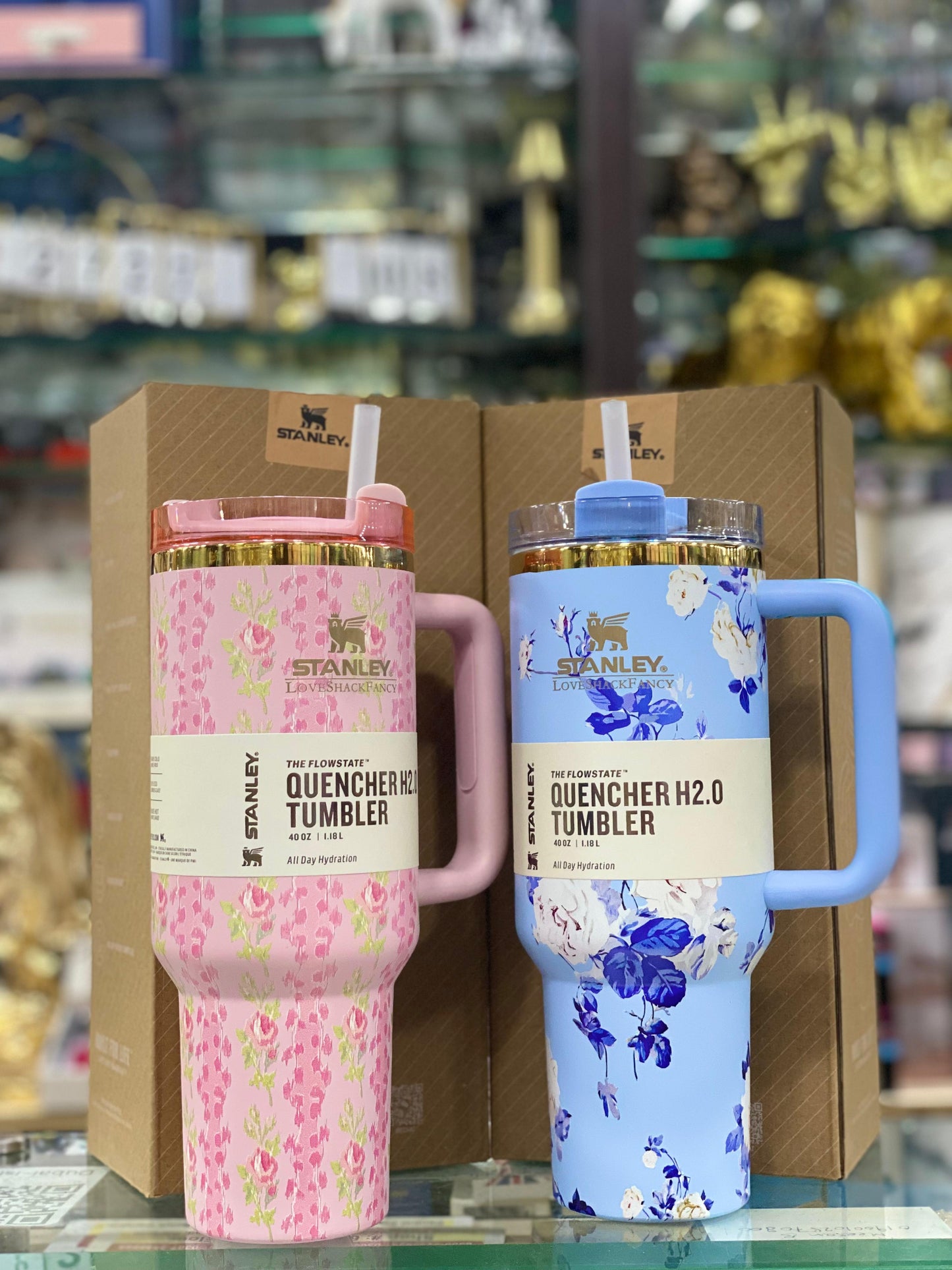 Stanley Quencher Floral 40oz With (Brown Box)