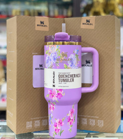 Stanley Quencher Floral 40oz With (Brown Box)