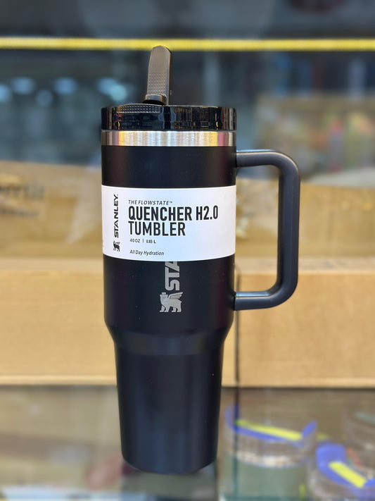 Stanley 1200ML Tumbler Flip Straw Black-HR