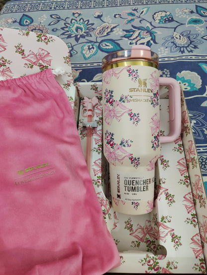 Stanley X 40OZ Tumbler Love Shack Rose Pink With GiftBox