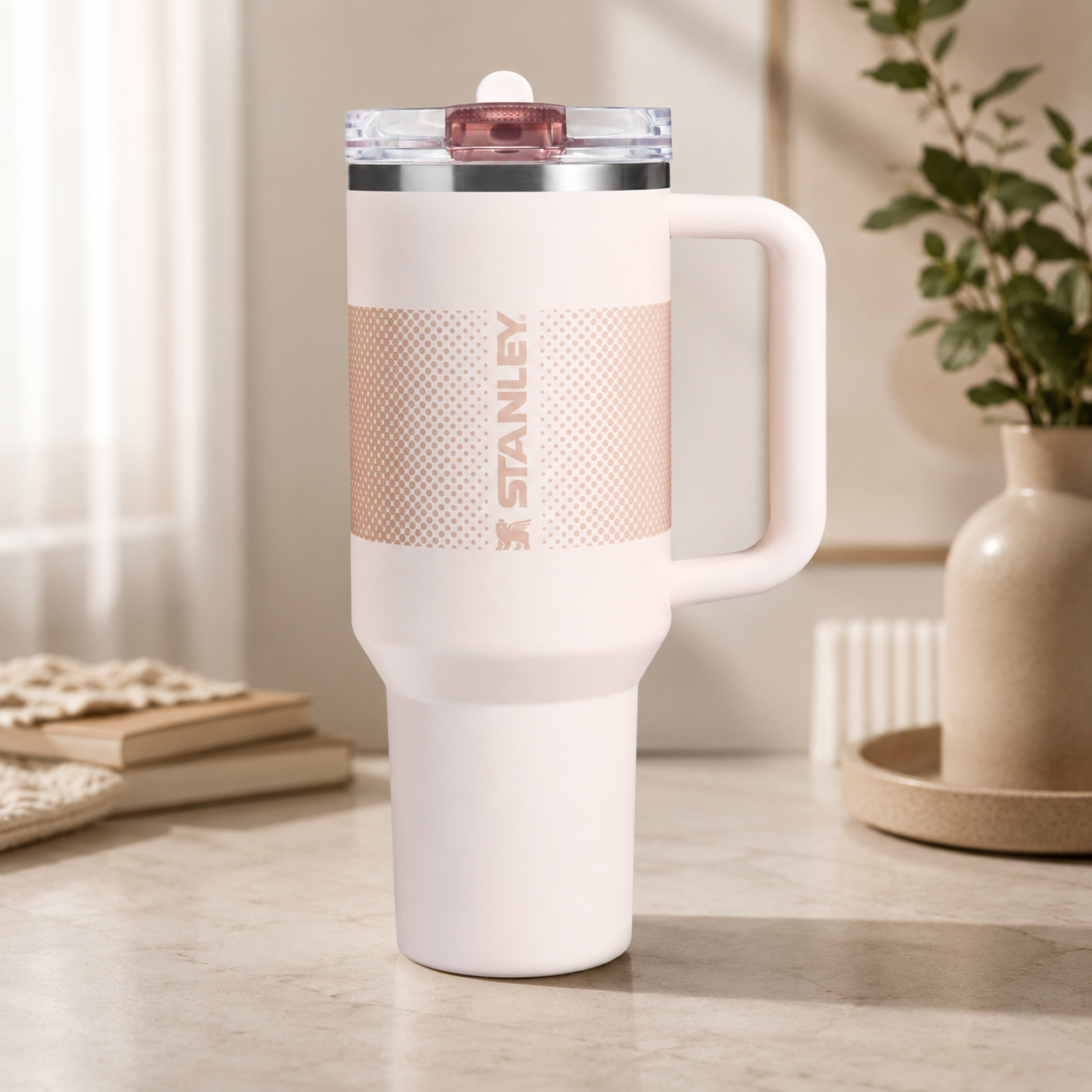 Stanley 40OZ Tumbler Pro Tour Flip Straw Rose Quartz Fade-Rz