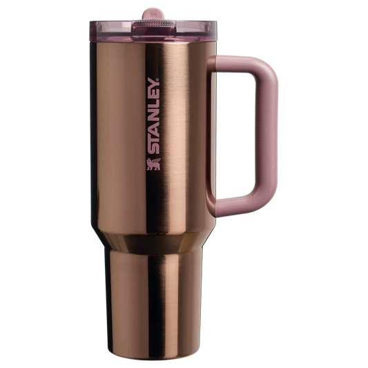 Stanley Quencher 40OZ Tumbler ProTour Flip Straw Polished RoseGold