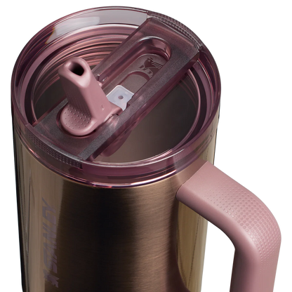 Stanley Quencher 40OZ Tumbler ProTour Flip Straw Polished RoseGold