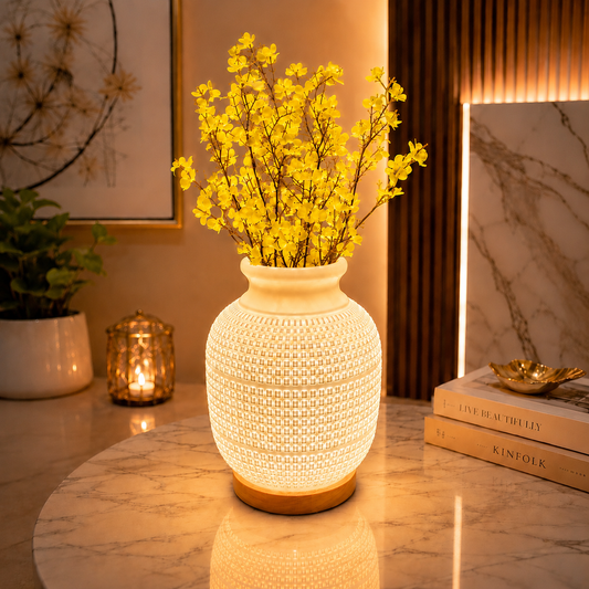 Electric Casa Bloom Vase Table Lamp (3 Light Color Modes)