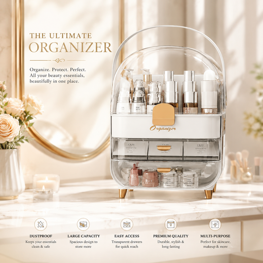 New Layered Storage Cosmetic Storage Box Makeup Organizer