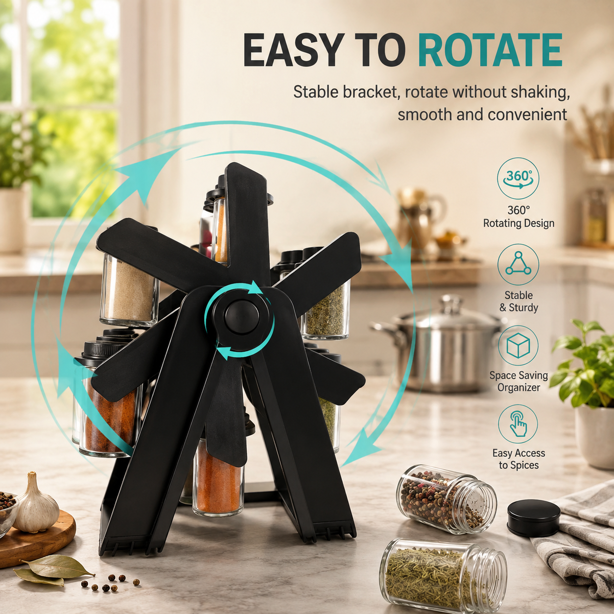 18-in-1 Rotating Spice Organizer