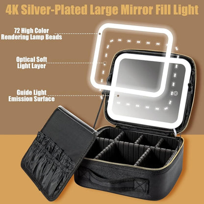 Smart LED Cosmetic Makeup Organizer Bag