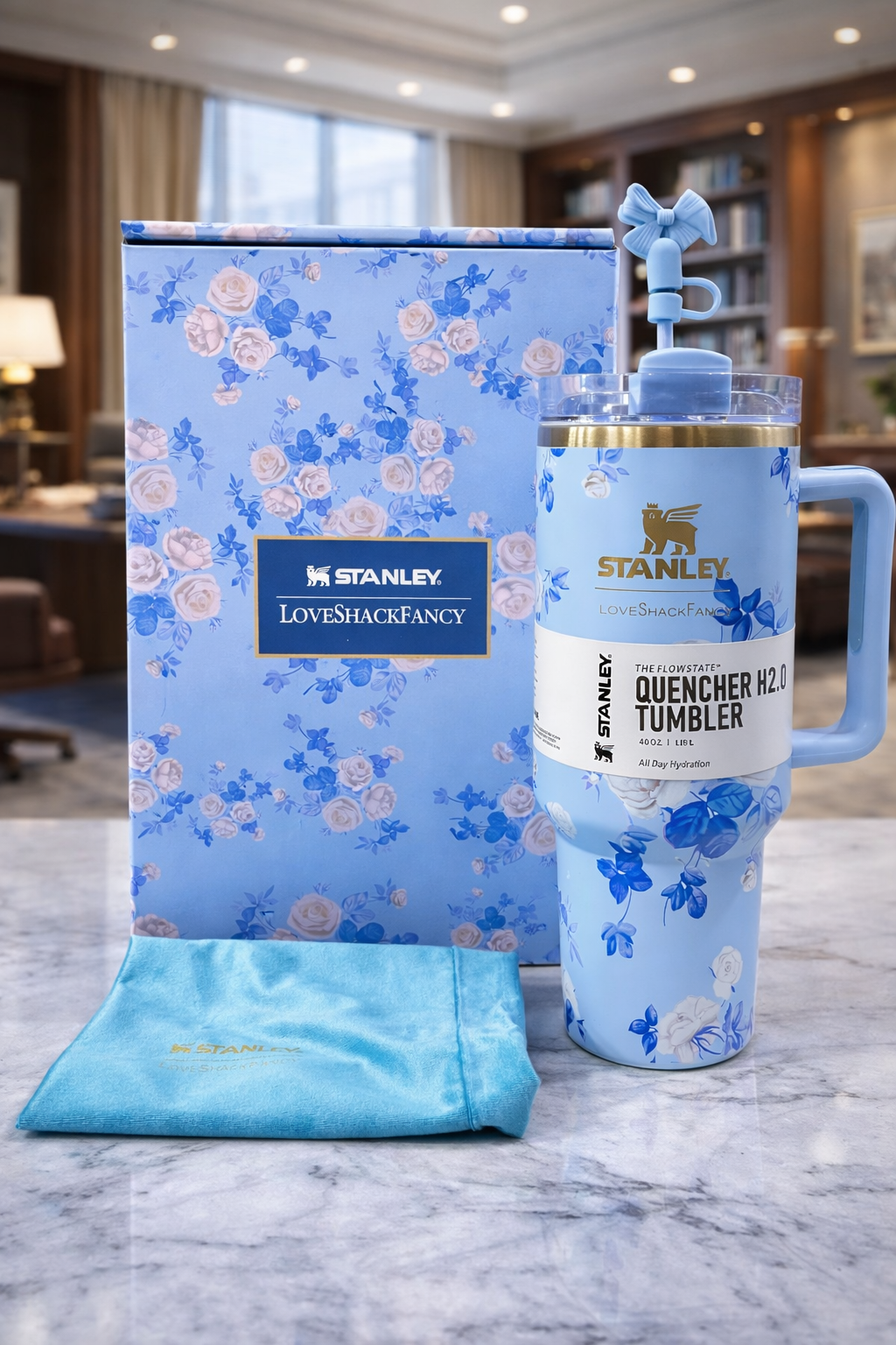 Stanley 40OZ Tumbler GiftBox With Stoppers and cover (Premium Quality)