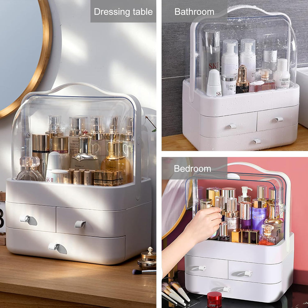 Large Capacity Double Sided Cosmetics Makeup Organizer